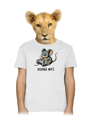 Herná myš detské tričko White
