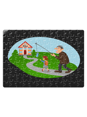 Naspäť do školy puzzle White