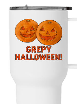 Grepy Halloween termohrnček White