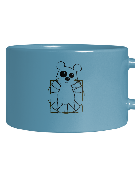 Da Vinci Teddy hrnček makronka Blue Macaron