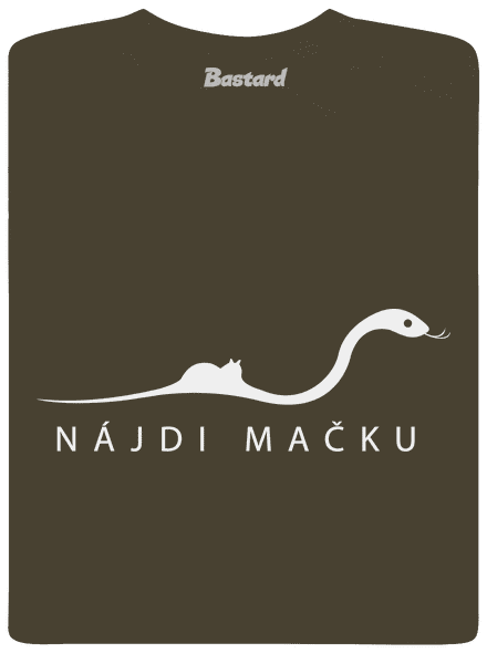 Nájdi mačku pánske dlhý rukáv Urban Khaki