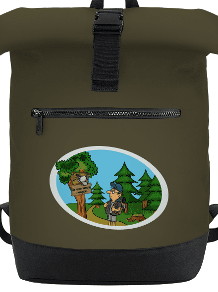 Stretnutie s medveďom batoh Military Green