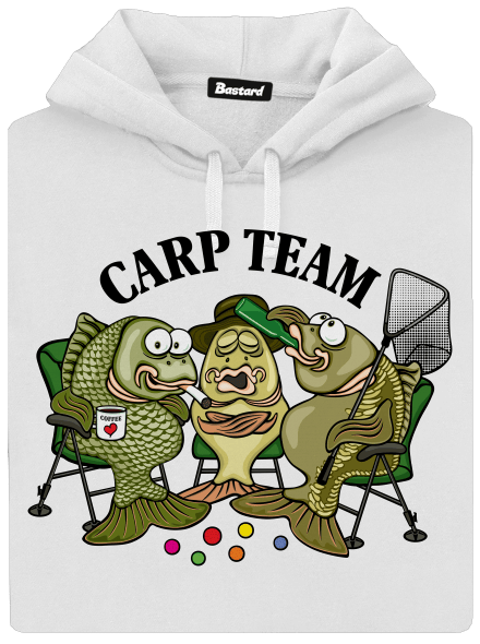 Carp Team dámska mikina klokanka White