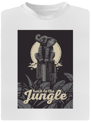 Back to the jungle detské športové tričko White