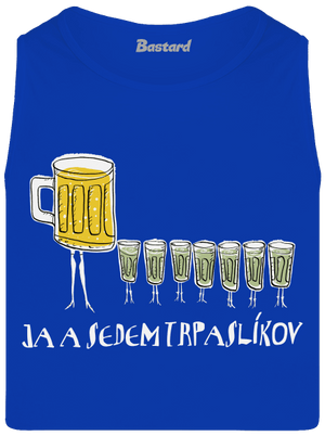 Ja a sedem trpaslíkov pánske tielko Royal Blue