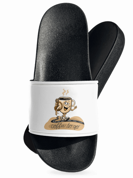 Coffee to go šľapky White