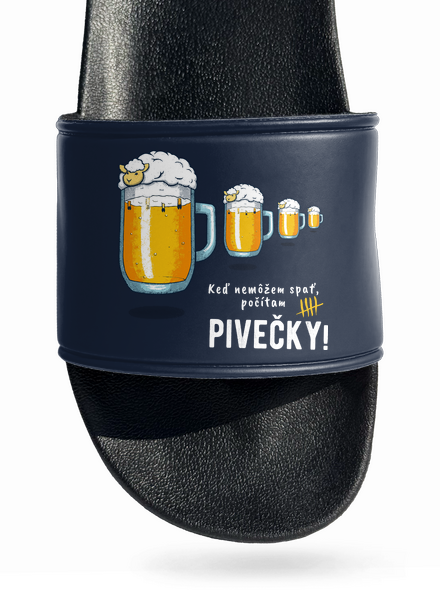 Pivečka šľapky Navy