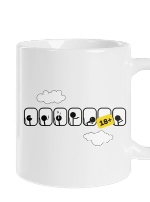 Lietadlo klasický hrnček White