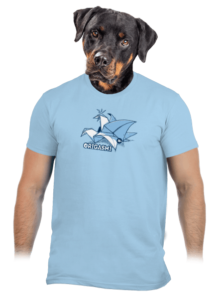 Origasmi pánske tričko Sky Blue