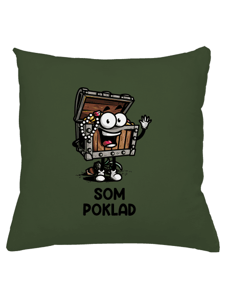 Som poklad vankúš Olive Green