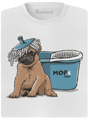 Mops dámske športové tričko White