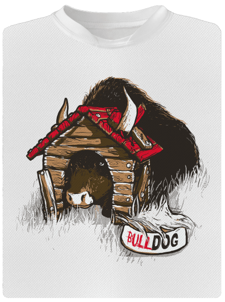 Bulldog detské športové tričko White