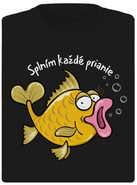 Zlaté rybky dámske športové tričko Black