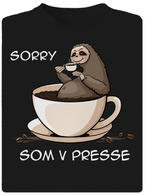 V presse pánske športové tričko Black