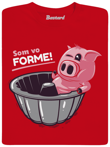 Vo forme pánske tričko Red
