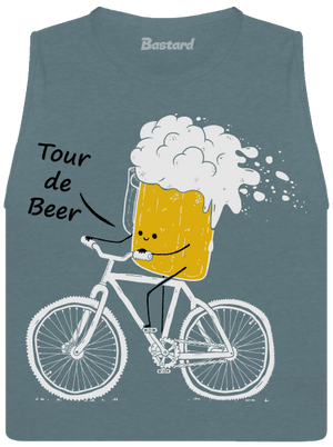Tour de beer dámske tielko voľné Heather Deep Teal