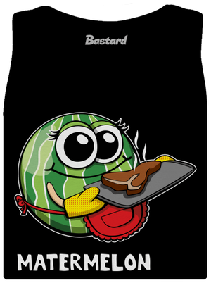 Melouní rodina dámske tielko klasické Black