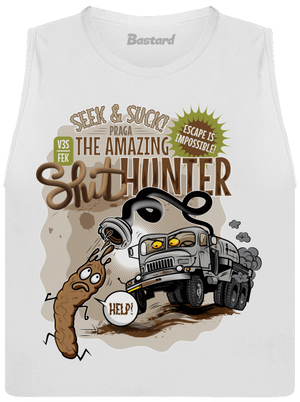 Shithunter dámske tielko voľné White