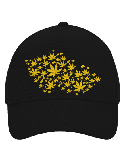 Ganja Country šiltovka baseballka Black