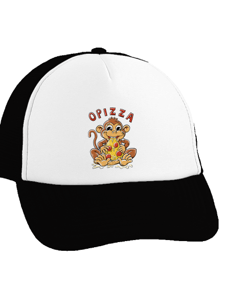 Opizza šiltovka truckerka Black cap