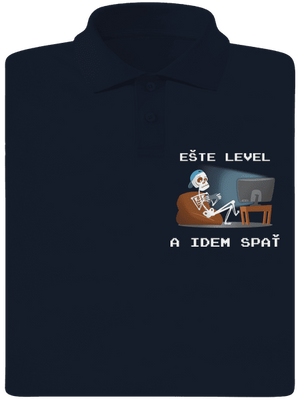 Ešte level pánska polokošeľa Navy Mal