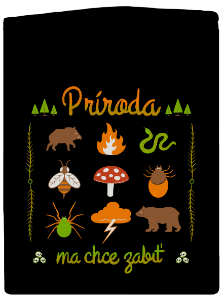 Príroda ma chce zabiť dámska mikina na zips Black