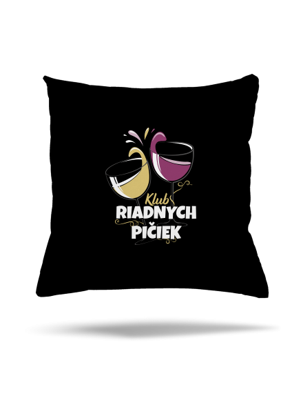 Klub riadnych pičiek vankúš Black