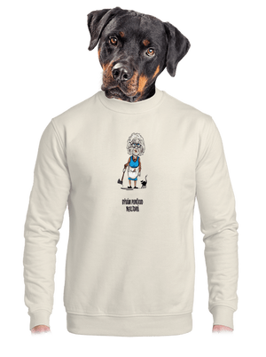 unisex mikina bez kapucne