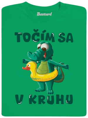 Točím sa v kruhu pánske tričko Kelly Green
