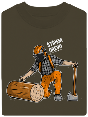 Drevorubač unisex mikina bez kapucne Urban Khaki