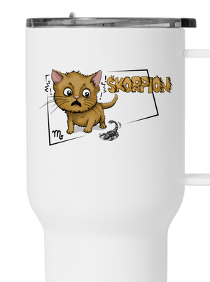 Mačací horoskop: Škorpion termohrnček White