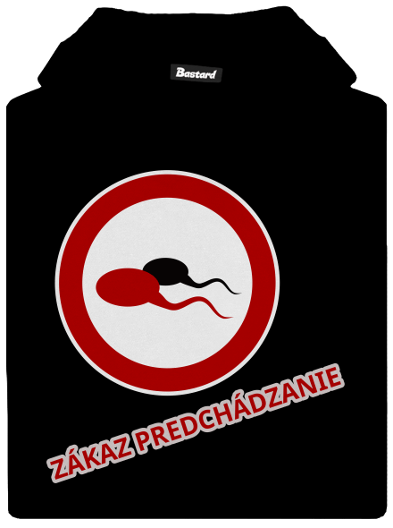 Spermie detská mikina klokanka Black