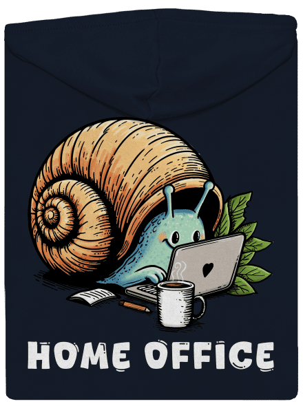 Slimákov home office dámska mikina na zips Navy Mal
