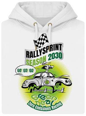 Rallysprint 2030 unisex mikina premium Snowwhite