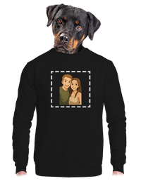 unisex mikina bez kapucne