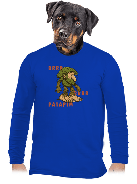 Brrr Brrr Patapim – Italian Brainrot pánske dlhý rukáv Royal Blue