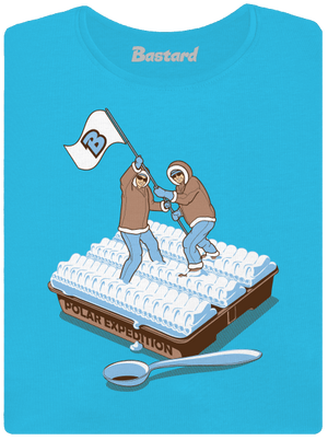 Polárna expedícia dámske tričko s lemom Blue Atol