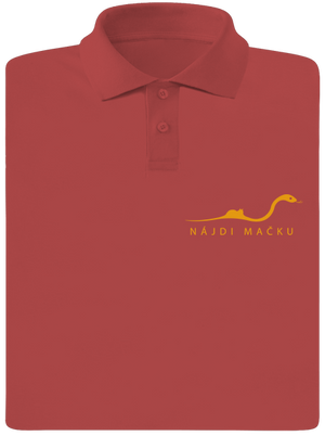 Nájdi mačku pánska polokošeľa Burgundy