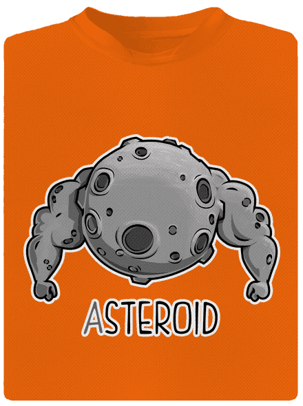 Asteroid detské športové tričko Neon Orange