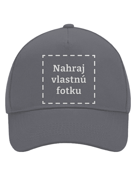 Vlastná potlač šiltovka baseballka Graphite grey