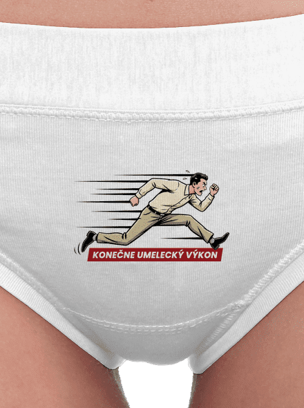 Umelecký výkon dámske nohavičky White