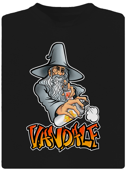 Vandalf pánske športové tričko Black