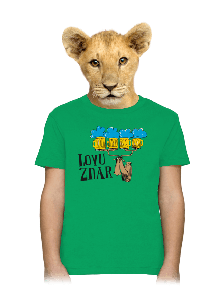 Lovu zdar detské tričko Kelly Green