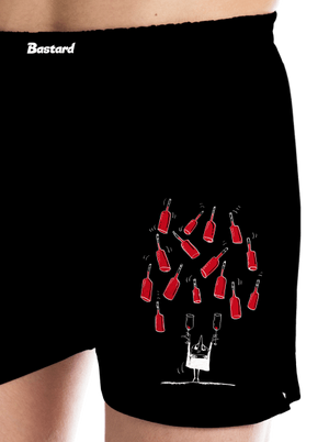 Šťastný vinár pánske trenky Black