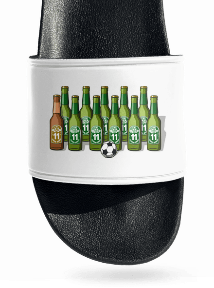 Futbalová jedenástka šľapky White
