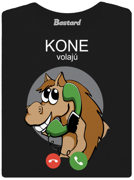 Kone volajú dámske tričko Black