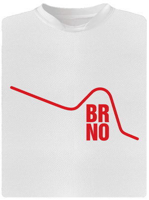 Brno detské športové tričko White