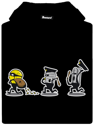 Zlodej elektřiny dámska mikina klokanka Black