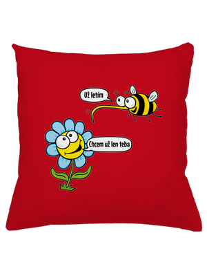 Chcem už len teba vankúš Red