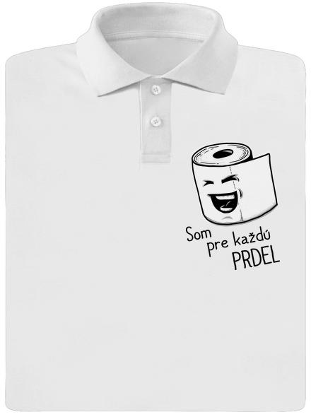 Prdel pánska polokošeľa White